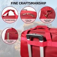 S7 STAR Nuevo equipaje de viaje de negocios de gran capacidad y resistente a los arañazos,Equipaje de mano plegable 360° con ruedas giratorias y asas dobles, bolsa de viaje con asa y ruedas, maleta plegable de gran capacidad - details 5