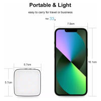 Luz De Billetera Magnética Mini Para iPhone 12 13 14 15 Serie LED Cube Con Clip Para Maquillaje Vlog Luz De Video De Cámara - details 5