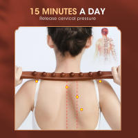 Masajeador De Madera De Abeto Universal Para Masaje Espalda Y Tratamiento De Puntos Terapéuticos Herramienta De Relajación Guasha Massajeador Abdominal - details 8