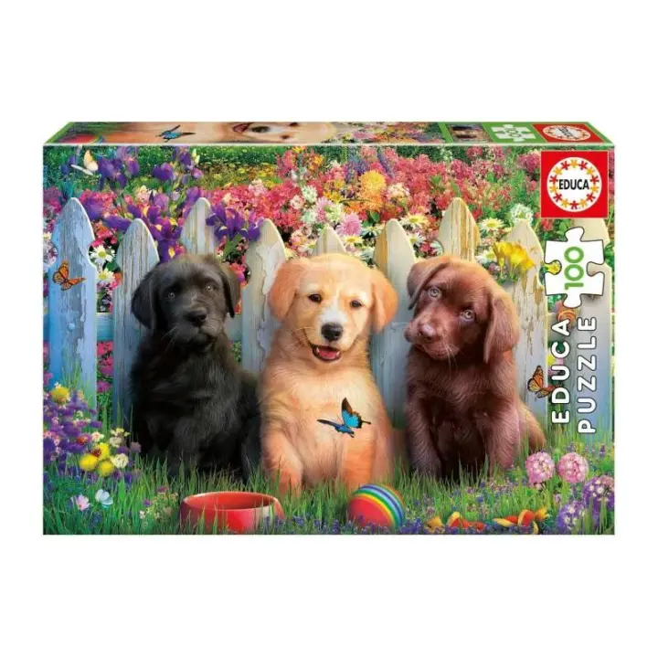 Educa Puzzle 100 Piezas Perritos Estimulación Mental - 1