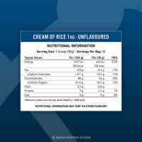 Cream of Rice 1kg (33 Servings) Applied Nutrition Ltd - details 1