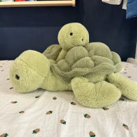 Muñeco De Peluche Tortuga Jelly Cat 28cm Juguete Creativo Para Compañía Simulación De Mascota Para Niños Regalo De Vacaciones - details 13