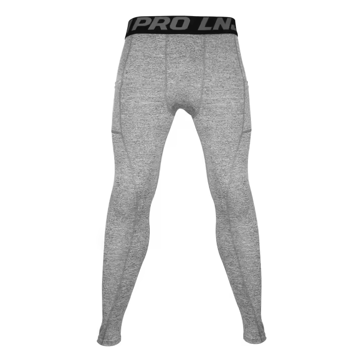 Pantalones De Rendija Para Hombre Deporte Secado Rápido Gimnasio Fitness Entrenamiento Correr Trousers Compresión Deportiva - 1