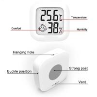 1 Pc Mini Termómetro Y Higrómetro Digital LCD Para Interior Medidor De Temperatura Y Humedad Para Habitación - details 1