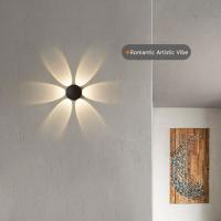Lámpara De Pared LED Moderna MARPOU Para Exterior Iluminación Decorativa Para Pasillo Y Jardín Forma De Flor Y Estrella - details 3