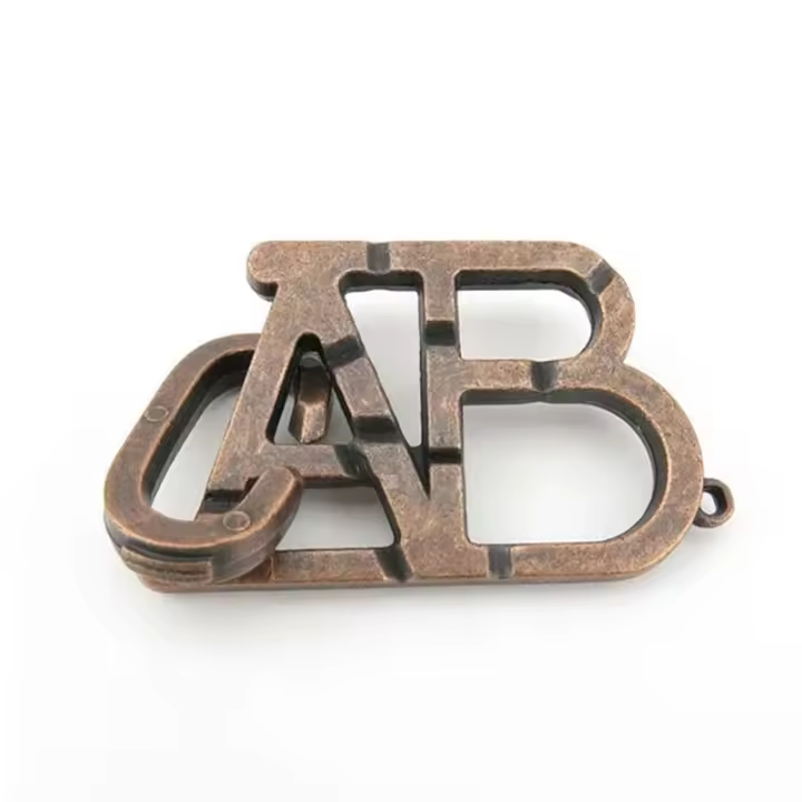 Juguete Educativo De Lógica ABC Lock Puzzle Metal Brain Teasers Juego De IQ Para Adultos Y Niños Desempaquetado De Juguetes - 1