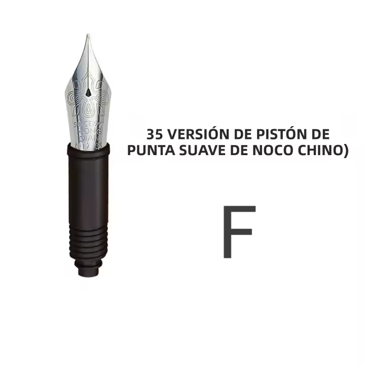 HongDian No.35 Unidad De Nabo De Pluma Fuente Para Caligrafía Escritura Soft EF/F/M Nib Reemplazo OEM Versión Convertidor/Pistón - 1