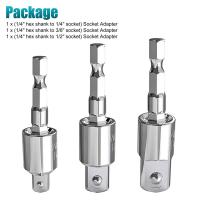 Adaptador De Enchufes Giratorio De 360° Para Destornillador Eléctrico Con Taladro Hexagonal 1/4" 3/8" 1/2" De Acero Cr-V - details 0