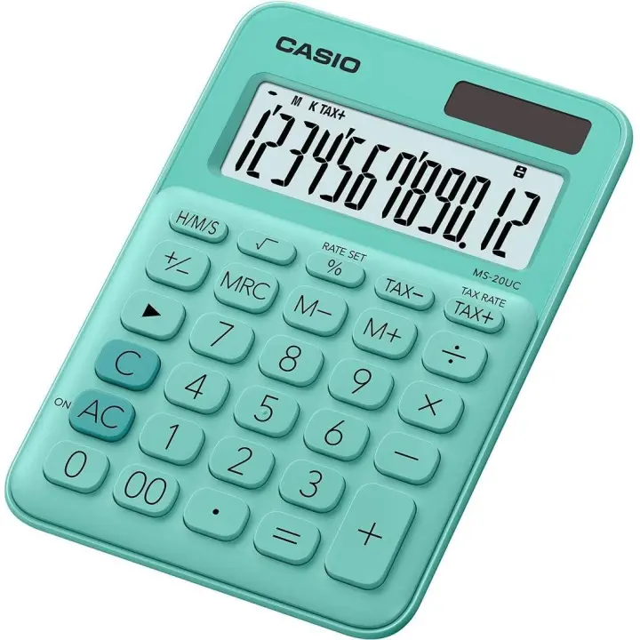 Casio Calculadora De Sobremesa MS-20UC-GN 12 Dígitos Verde - 1