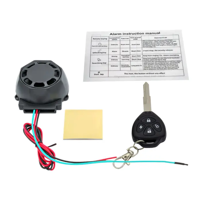 Alarma De Vibración 12V Universal Con Función De Localización Del Coche Integrada Sensibilidad Ajustable Instalación Fácil - 1