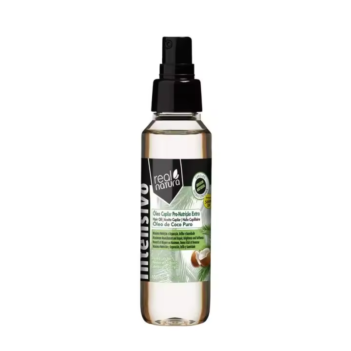 Real Natura Óleo Pro-Nutriçao Extra Coco 100ml Aceite Aceite   Tratamiento para cabello rizado - 1