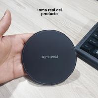 Cargador Inalámbrico Ultra Delgado 15W Qi - Diseño Redondo Elegant, Carga rápida para iPhone , Samsung Galaxy y Todos Los Smartphones Compatibles, Gift Perfecto Tecnológico - details 6