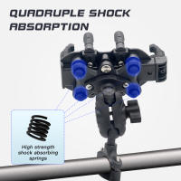 Soporte De Teléfono Móvil Para Motocicleta Con Amortiguador De Vibración Soporte De Rotación Ajustable Para Motorbike Ball Head Mount - details 2