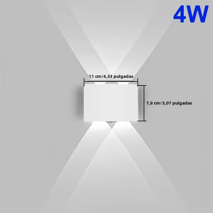Lámpara De Pared LED Impermeable Para Iluminación Exterior 4W 6W 8W 10W AC85-265V Iluminación Interior Lámpara De Noche Para Dormitorio Decorativa - 1