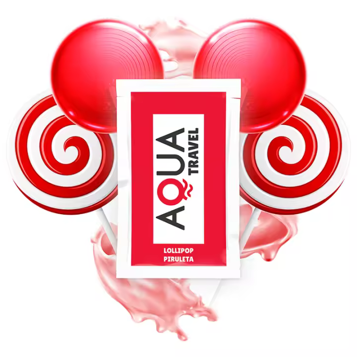 Pack 5x Lubricante  Sabor Piruleta 6ml Aqua - 1