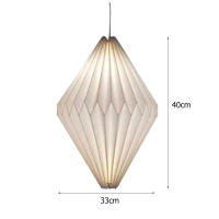 Sombrilla De Ceilin Origami 1PC Cubierta De Lámpara Colgante Estilo Nórdico Calabaza Ajo Cintura Diamante Luz Colgante Cord Fixture Para El Hogar - details 10