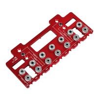 Kit De Juego De Herramientas Para Agujeros Rectos Y Bolsillo En Aluminio Locator De Agujeros De Punzón De Arco Iris Guía De Perforación Para Estante Juego De Herramientas De Carpintería DIY - details 9