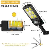 Lámpara De Pared Solar LED 108COB Para Exterior Con Sensor De Movimiento 3 Modos De Iluminación Seguridad Para Jardín Patio Camino Jardín - details 7