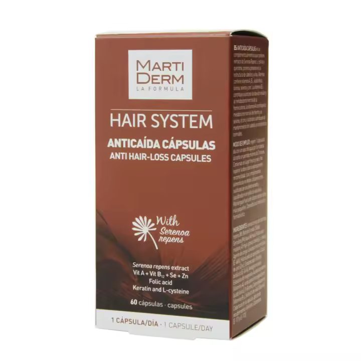 Martiderm ®  hair system cápsulas anticaída 60 cápsulas - 1