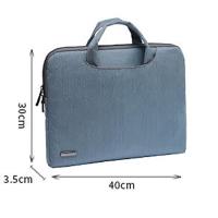 Funda de Lona para portátil de 15,6 pulgadas con Bolsa para guardarse El Cable de Alimentación (Azul) - details 2