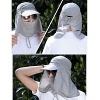Gorro De Buceo Con Pico Ancho Y Cubierta De Cuello Para Protección Solar Al Aire Libre Gorro De Verano Transpirable Para Pesca Y Caza - details 2
