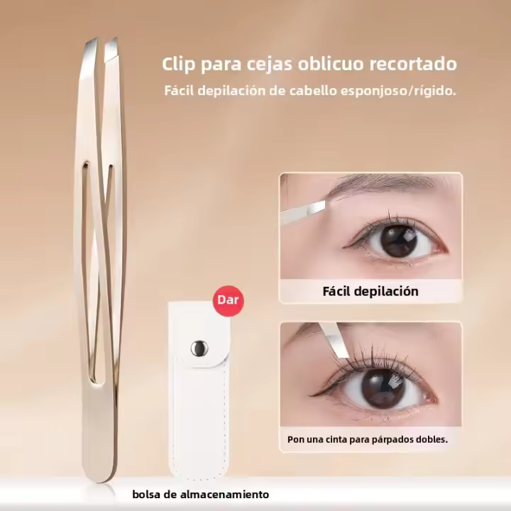 Tijeras De Cejas Precisión Alta Herramienta De Peluquería Para Hombres Set Especial De Peluquería Diagonal De Cabello Y Pestañas Falsas - 1