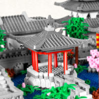 Juego De Construcción De Bloques Micro Suzhou Clásico Jardín Serie Famoso 1800+ Piezas Para Niños Y Adultos Juguetes Educativos De Plástico ABS - details 2