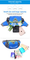 Bolsa De Cintura Para Ciclismo Running Pesca Senderismo Deporte Fitness Con Bolsillo Para Botella De Agua PU Unisex - details 29
