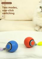 Juguete Interactivo Para Gatos Bola Recargable Por USB Modos De Juego Adaptativos Superficie Texturada Con C Cola Simulada - details 6