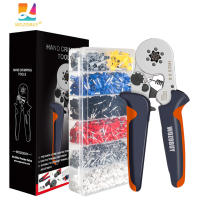 Kit De Herramienta De Crimpado De Ferrules WOZOBUY Con Terminales De Cable Aislados Herramienta De Crimpado De Cables Eléctricos De Acero Al Carbono - details 5