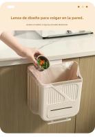 Bandeja De Cocina Plegable Y Montada En La Pared Ecológica De Plástico Accesorio De Cocina Para Almacenamiento Y Basura - details 4