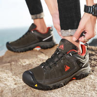 HIKEUP Zapatos De Senderismo Para Hombres Calidad Superior Duraderos Cuero Suela De Goma Para Actividades Al Aire Libre Zapatillas De Caminar - details 12