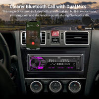 Reproductor De Música Bluetooth MP3 Para Coche Grandnavi 1din Estéreo FM Radio USB/SD Con Entrada AUX In-Dash Control Con Pantalla Táctil 2.5'' Potencia Salida 50W - details 5