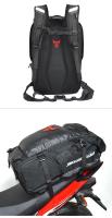 MOTOCENTRIC Mochila Impermeable Para Motocicleta Multifuncional Bolsa De Viaje Para Moto Con Espacio Para Casco De Motocicleta Y Banda Trasera - details 4
