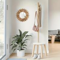 Espejo Decorativo De Estilo Bohemio Con Diseño De Girasol Para Decoración De Pared Habitación Sala De Estar Material Madera - details 3