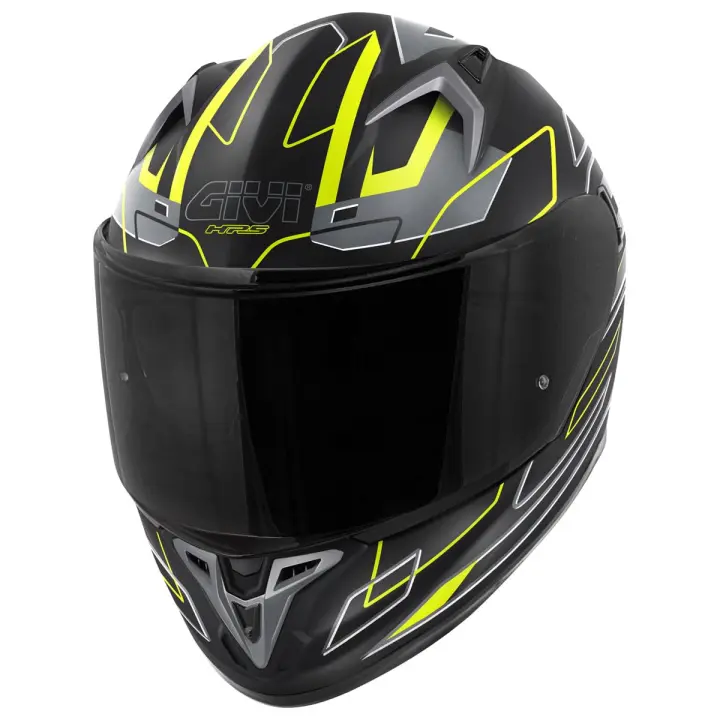 Casco Integral Givi 50.9 Assault Negro Gris Amarillo - 1