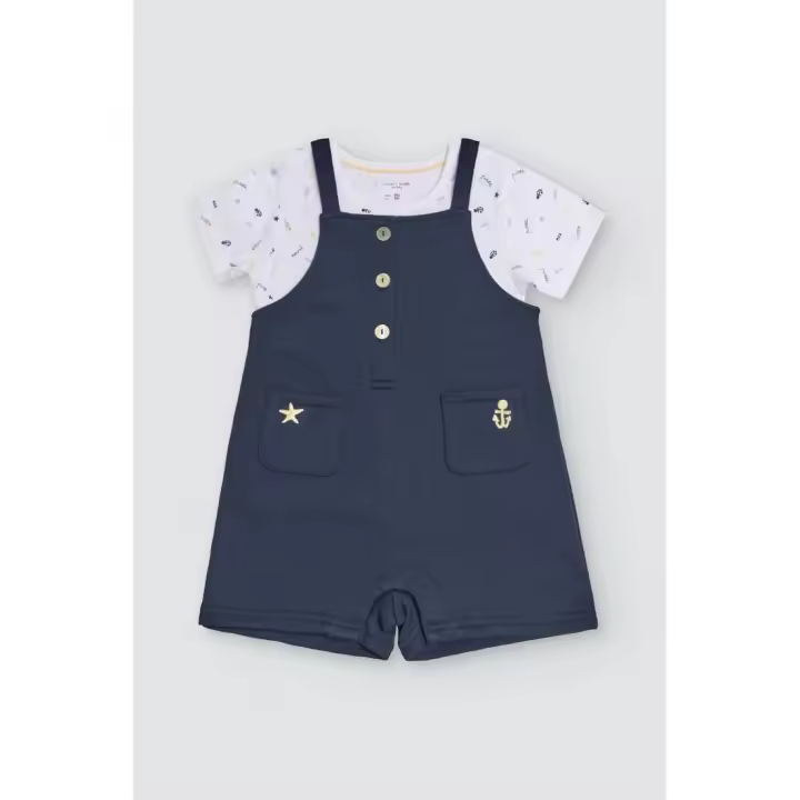 Conjunto Peto Marinero para bebé unisex - Ysabel Mora, cómodo y elegante para los más pequeños de la casa - 1