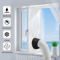 Sella De Ventana Impermeable Para Aire Acondicionado Portátil Ventanas Inclinadas Y Ásperas Instalación Fácil Tela Suave Ajustable Para Bafle - details 3