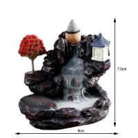 Incienso De Montaña Río Cascada Aroma Para Hogar Decoración De Escritorio Estilo Zen Censer Soporte De Humo Retrocedente - details 4