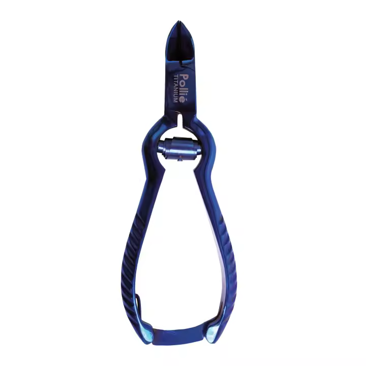 CORTA UÑAS PEDICURA CIERRE 14 CM.AZUL TITANIO (marca: Pollié) - 1