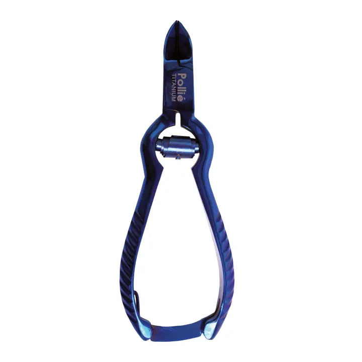 CORTA UÑAS PEDICURA CIERRE 14 CM.AZUL TITANIO (marca: Pollié) - 1