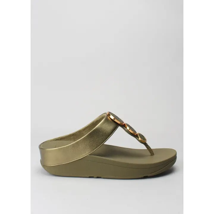 halo bead-circle metallic camo green FITFLOP - 1