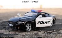 Ford Mustang Policial 1:36 Coche De Metal Alelojado a Escala Modelo De Juguete Para Coleccionistas Y Niños Regalo A195 - details 2