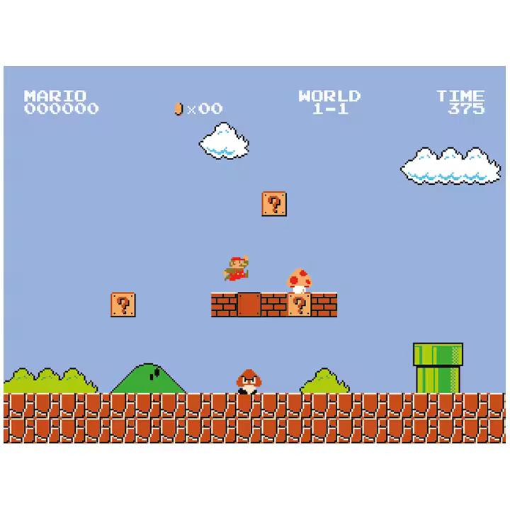 SUPER MARIO - LIENZO 30X40 1-1 - 1