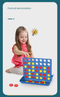 Juego Classico De Conectar 4 En Línea Para Niños Juguetes Educativos De Matemáticas Juego De Mesa Para Familia Y Fiestas - details 2