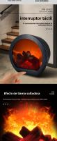 Lámpara Decorative LED Flame - Efecto llama 3D with retro base, USB/Bagería, para dormitorio/exterior/Regalos - details 0
