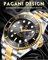 Reloj Mecánico PAGANI DESIGN Para Hombre Cristal De Zafiro Resistente Al Agua Acero Inoxidable Deportivo Lujo Automático Con Calendario Completo Y Luz Nocturna - details 13