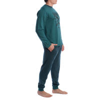 Kisses and Love-Pijama Hombre Invierno Afelpado de Algodón KLP6