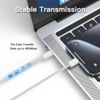 Cable USB-C a Tipo-C PD 60W Original Para iPhone 15 plus 16 pro Max Y Samsung S24 S25 Carga Rápida Braided Dual Tipo C De 1m 1.5m 2m Color Ligero Gris - details 14