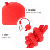 Bola De Goma Elástica Para Perros Juguetes Resistentes Mordedura Entrenamiento Molar Para Puppies Suministros De Mascotas Roja - details 3